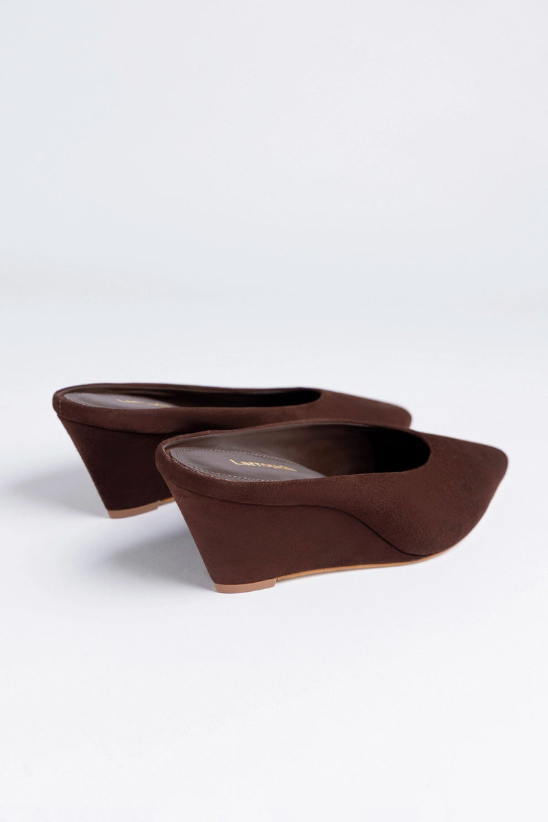 Loulou Mule Brown Suede 3