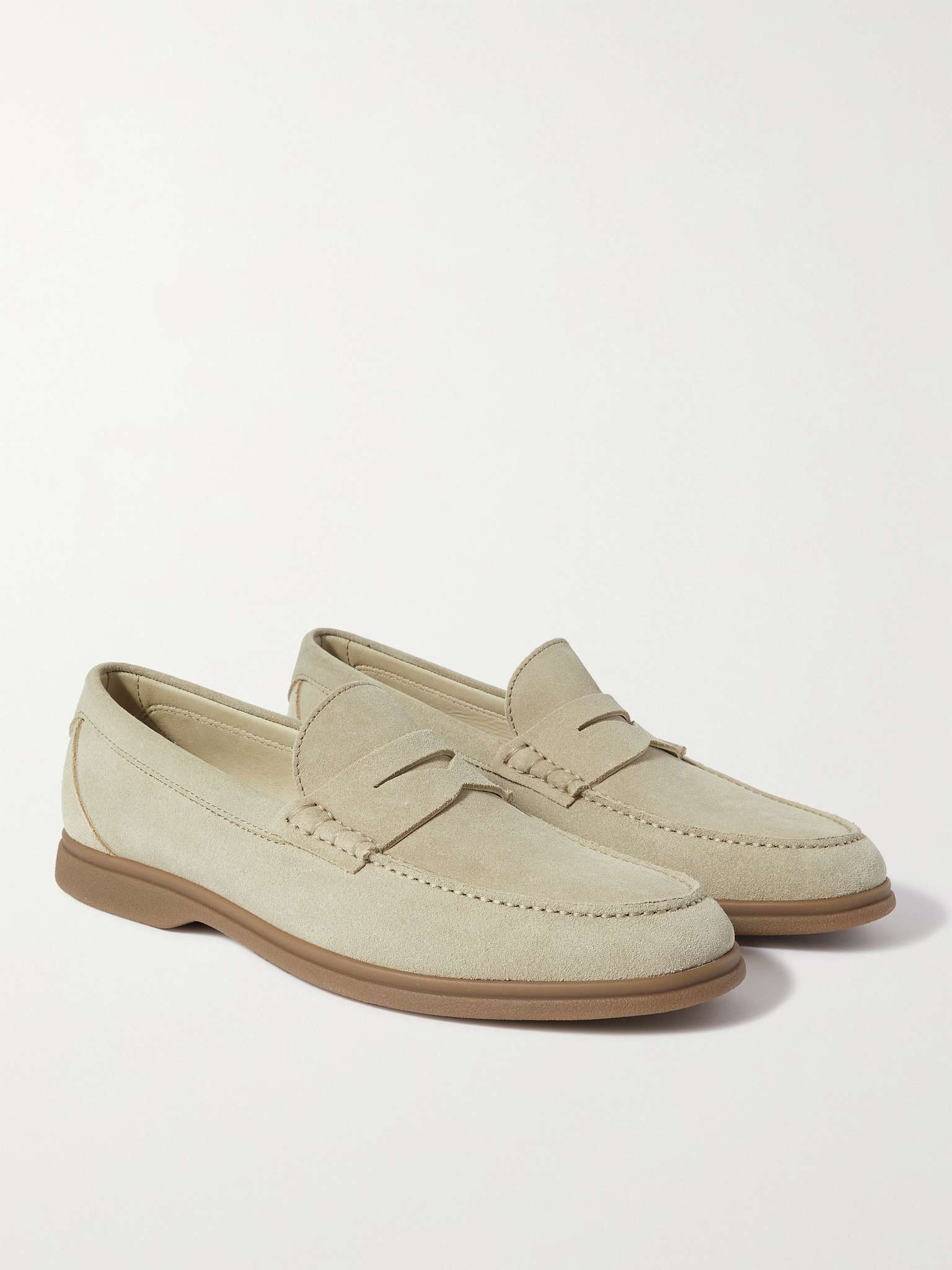 Suede Penny Loafers - 4