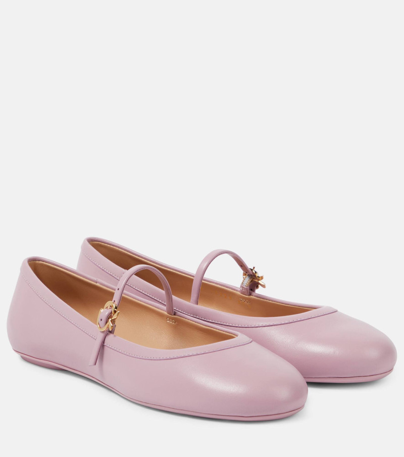 Carla leather Mary Jane flats - 1