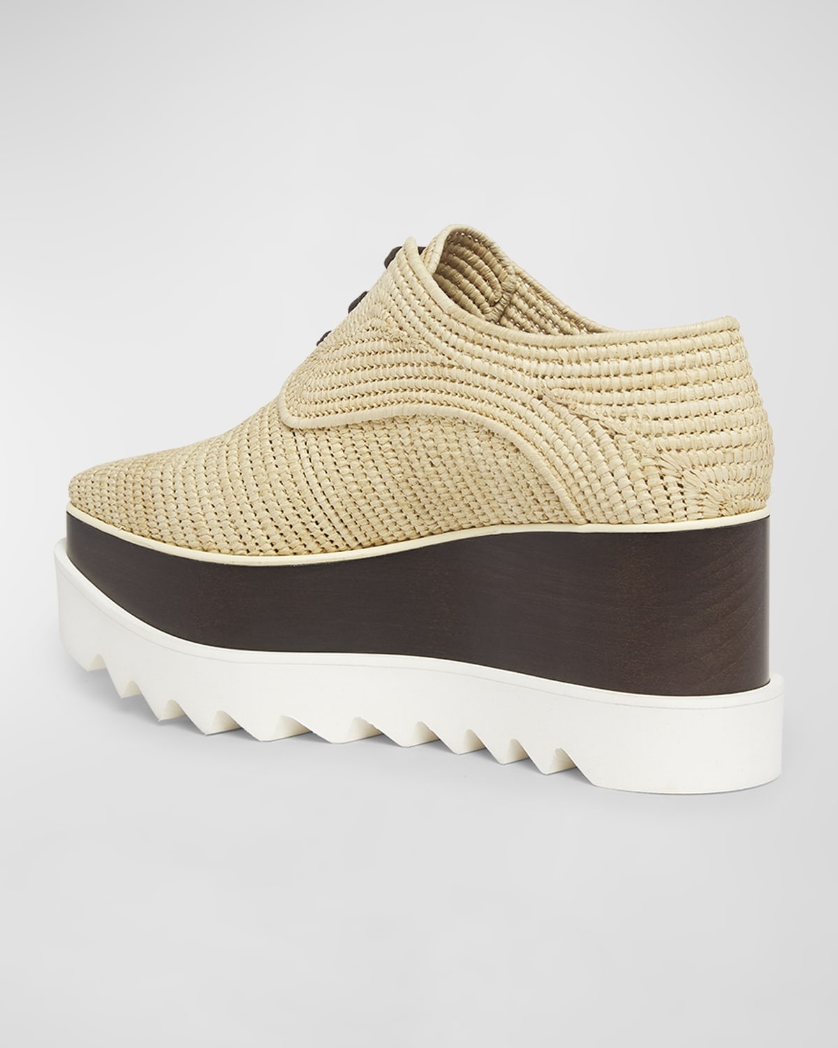 Elyse Raffia Platform Sneaker Loafers - 3