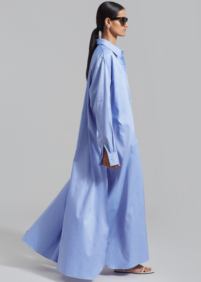 Avery Shirt Dress - Blue 6