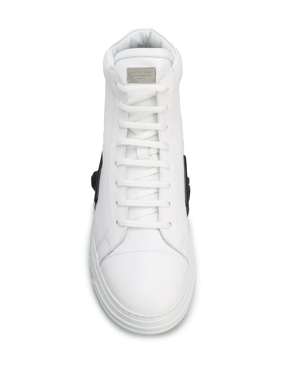 skull detail high-top sneakers - 4