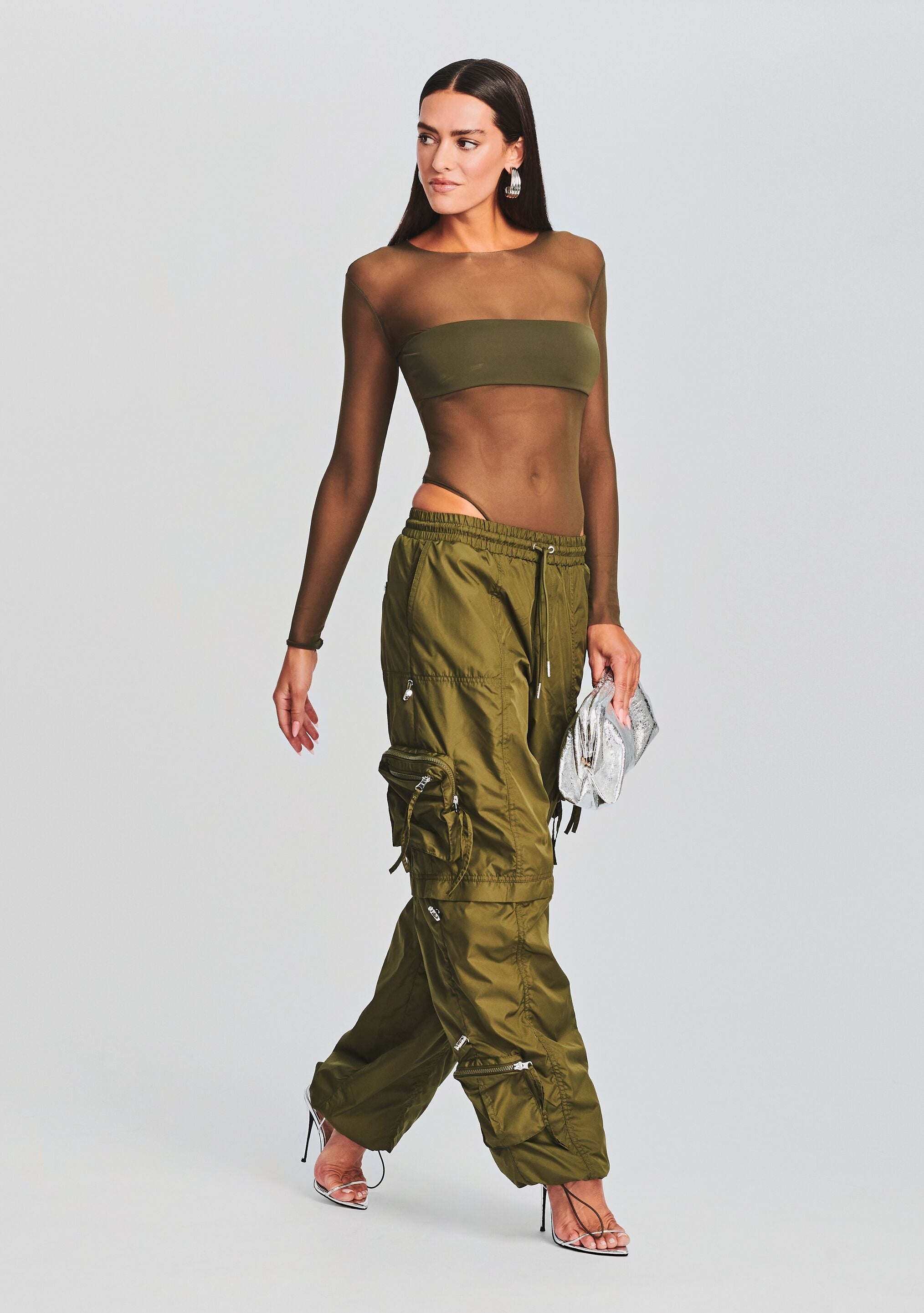 ALBA RUCHED CARGO PANT - 5