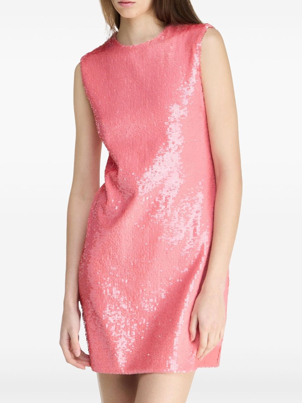 sequinned mini dress - 4