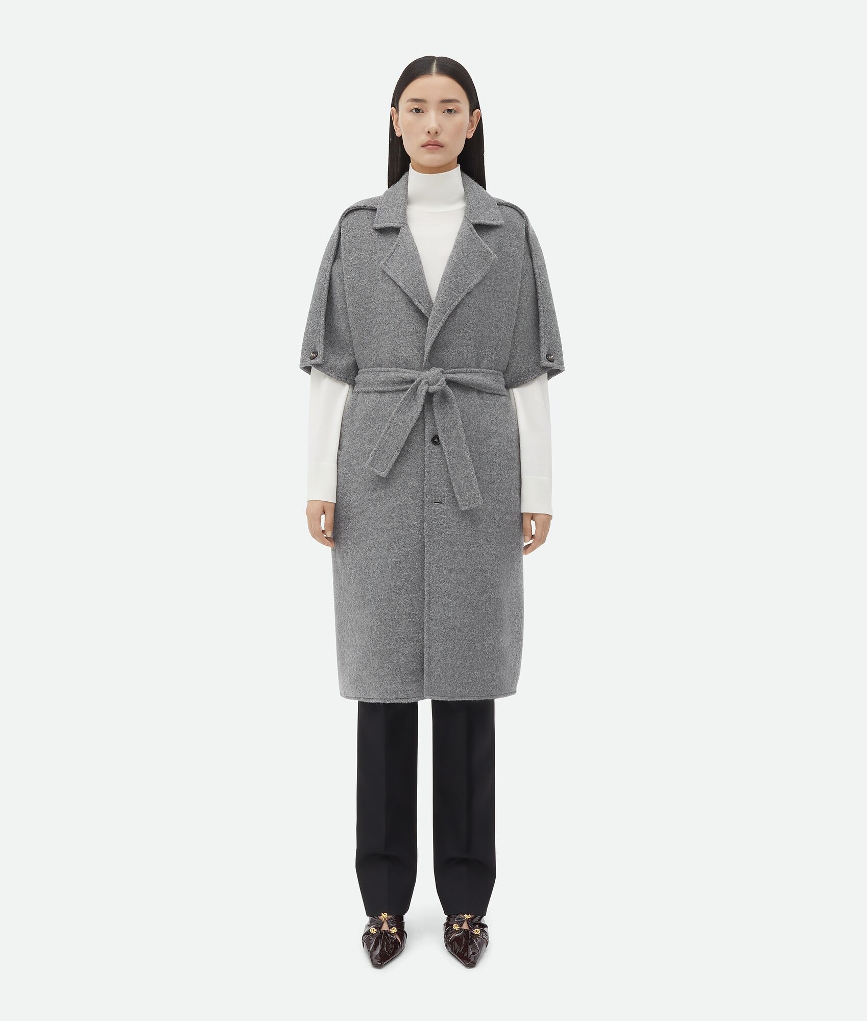 Wool And Cashmere Sleeveless Coat - 1