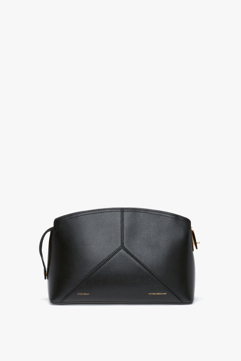 Victoria Clutch Bag In Black Leather 1