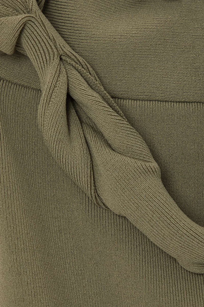 Open-back stretch-knit maxi dress 4