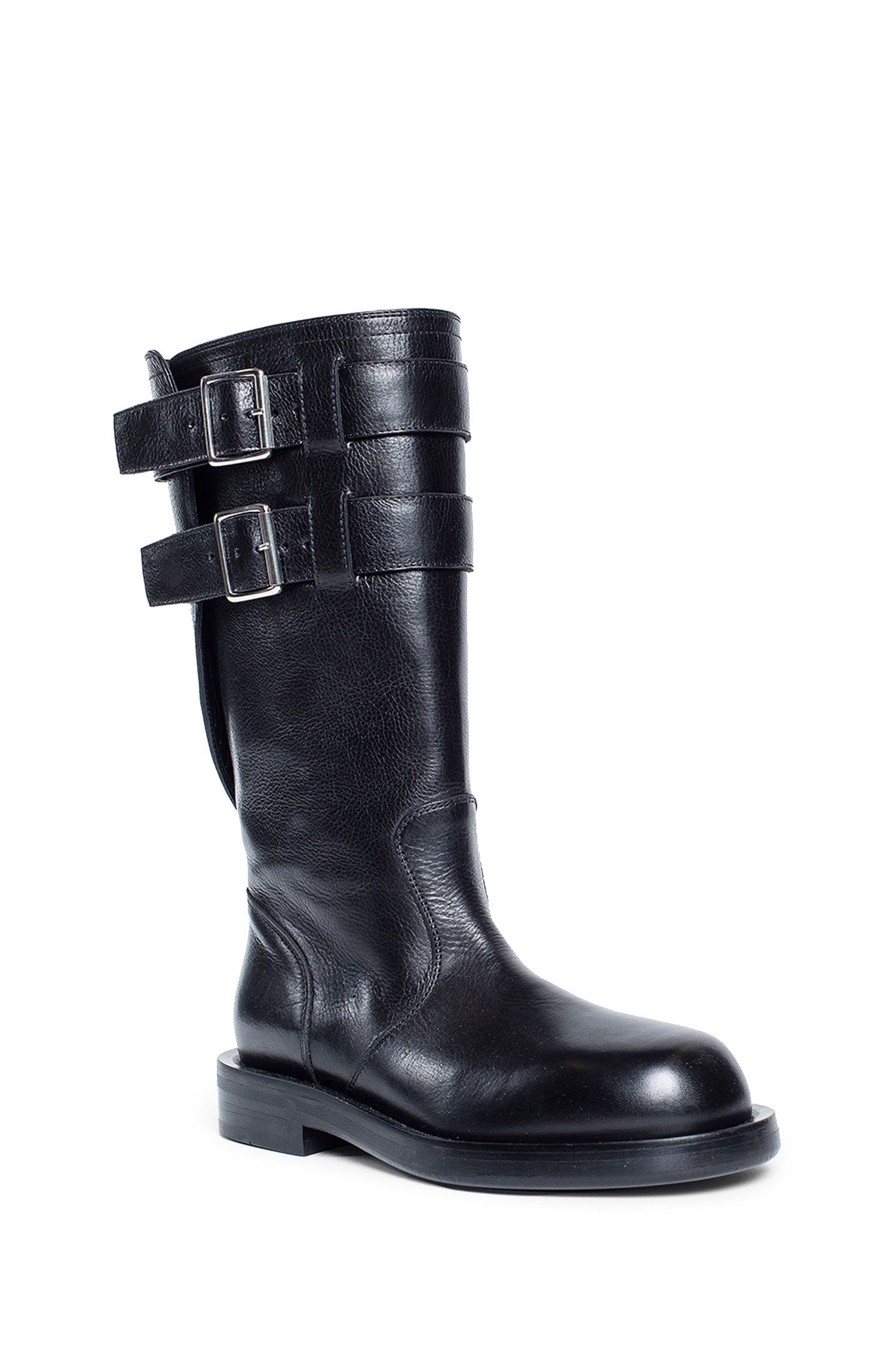 Milan-Soft-Biker-Boots-In-Grained-Shiny-Calfskin - 2