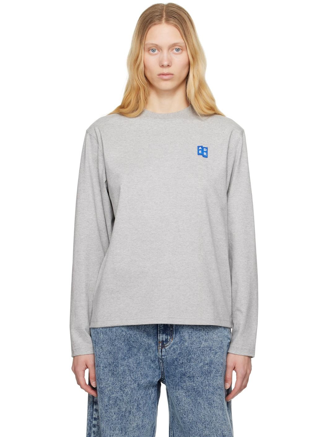 Gray Sig; BL Tag 01 Long Sleeve T-shirt - 1