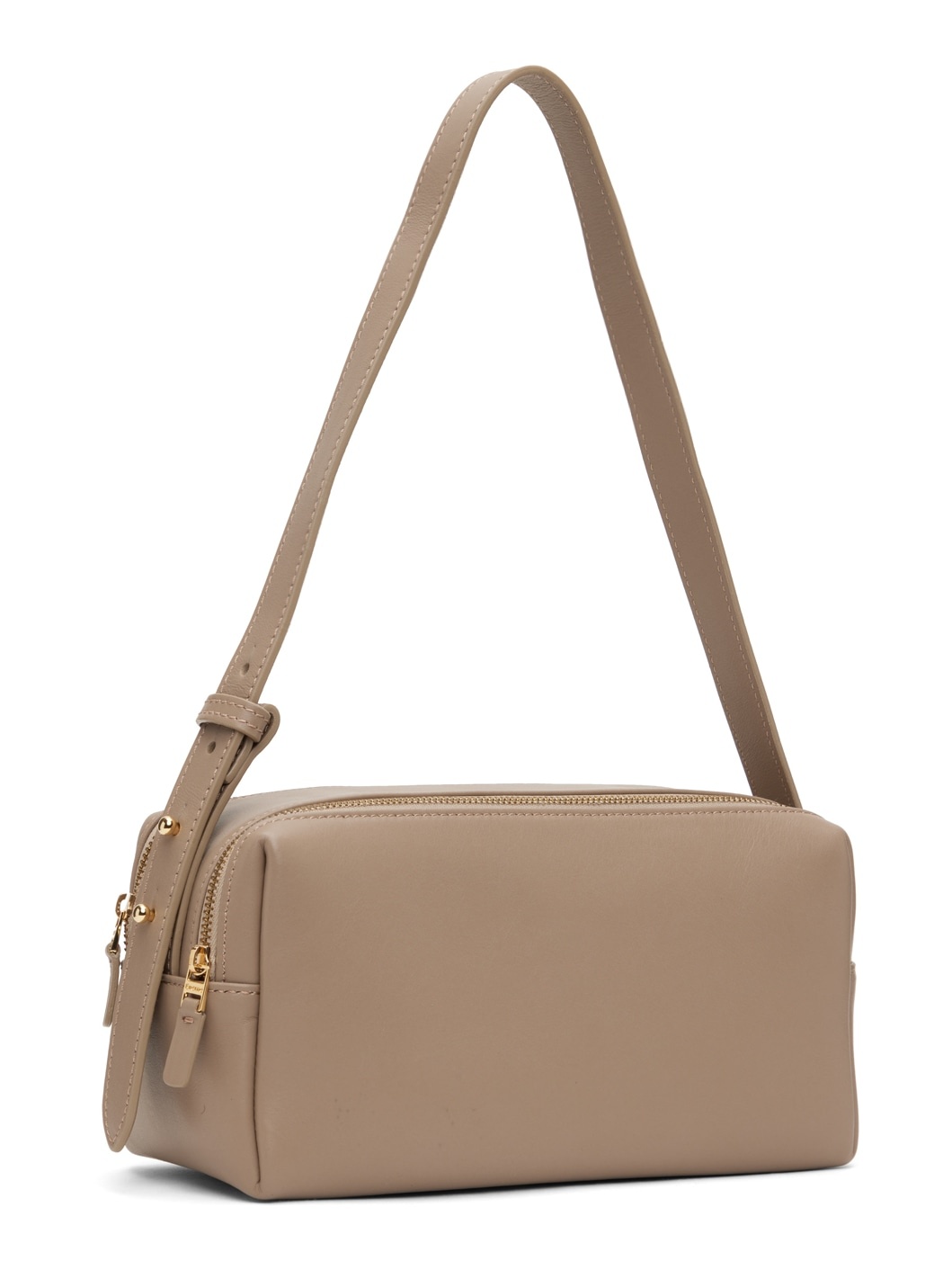 Taupe Trousse Leather Bag - 2