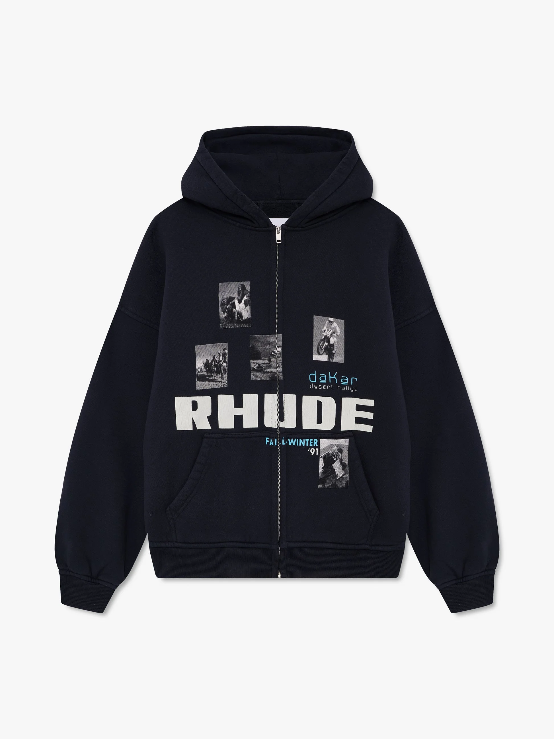 WINTER 91 RALLYE ZIP-UP HOODIE - 1