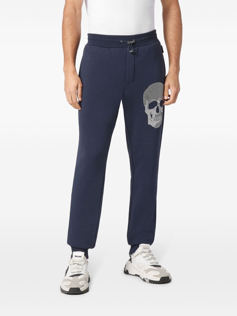 skull-embellished track pants - 2