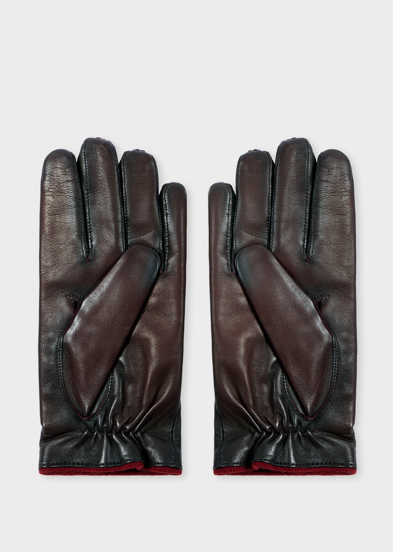 Paul Smith Damson Leather Gloves with Wool-Cashmere Lining outlook