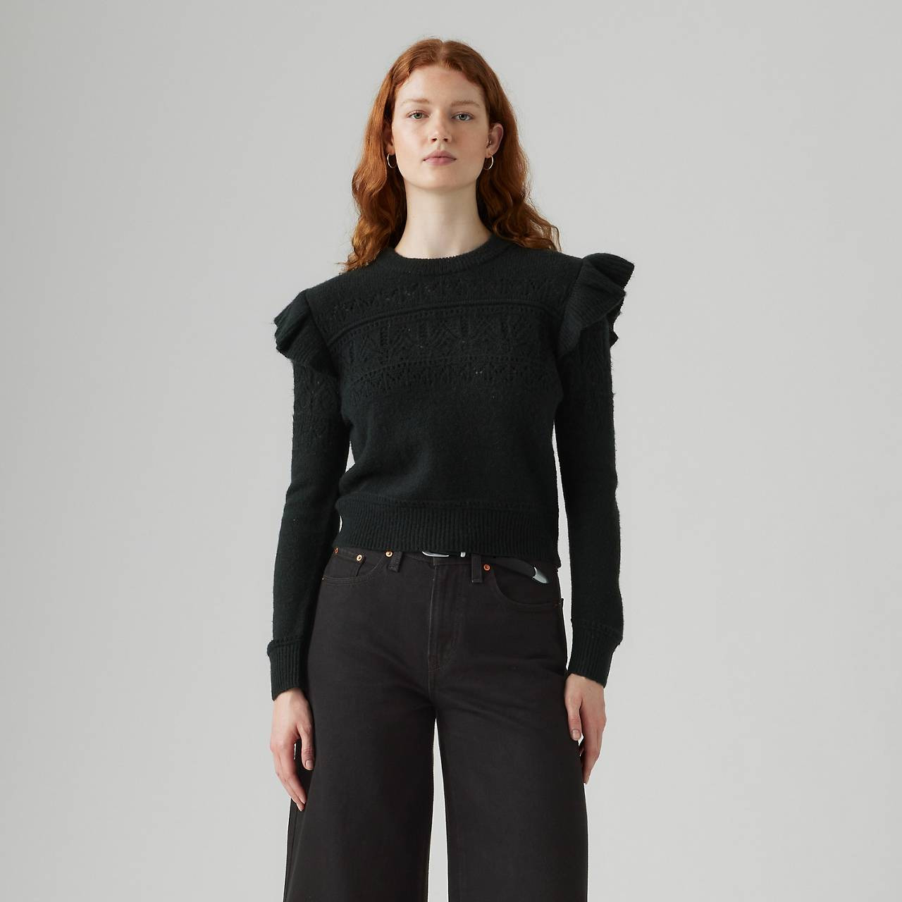 SHANE FLUTTER SLEEVE SWEATER - 2