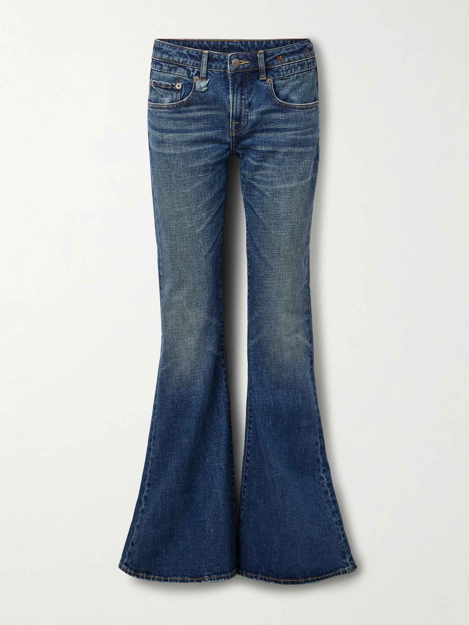 Overflow Boy low-rise flared jeans Mid denim - 1