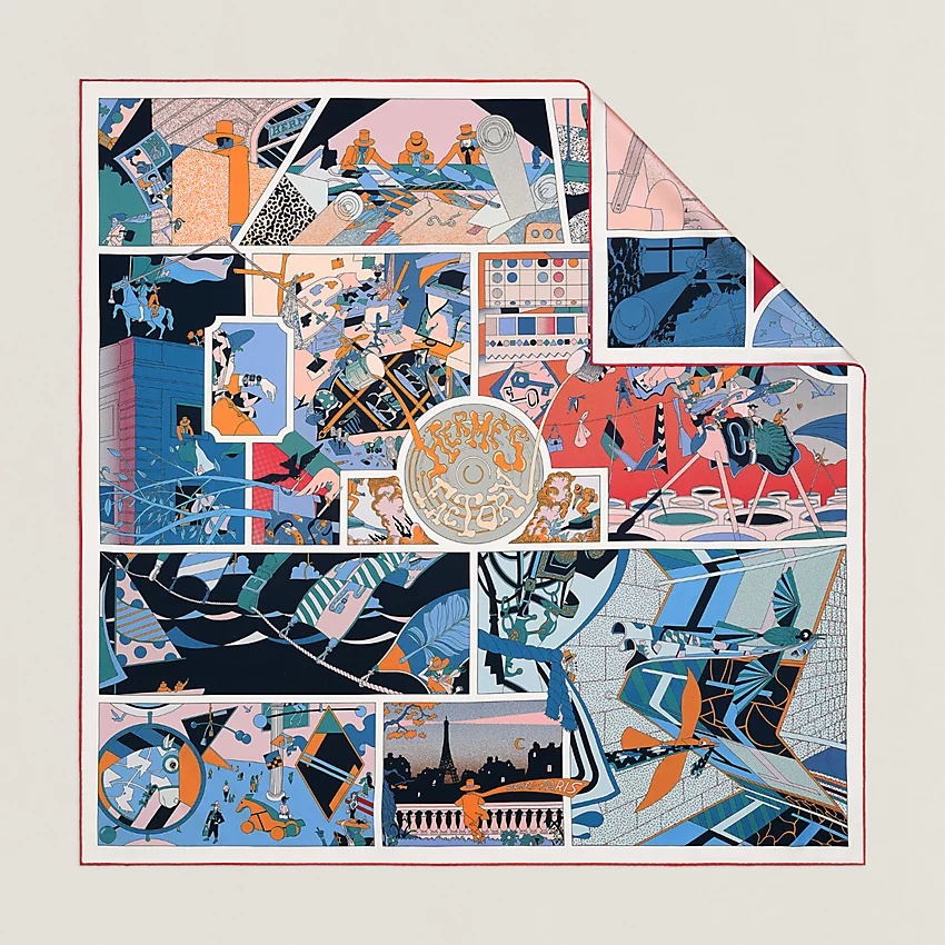 Hermès Factory double face scarf 90 - 1