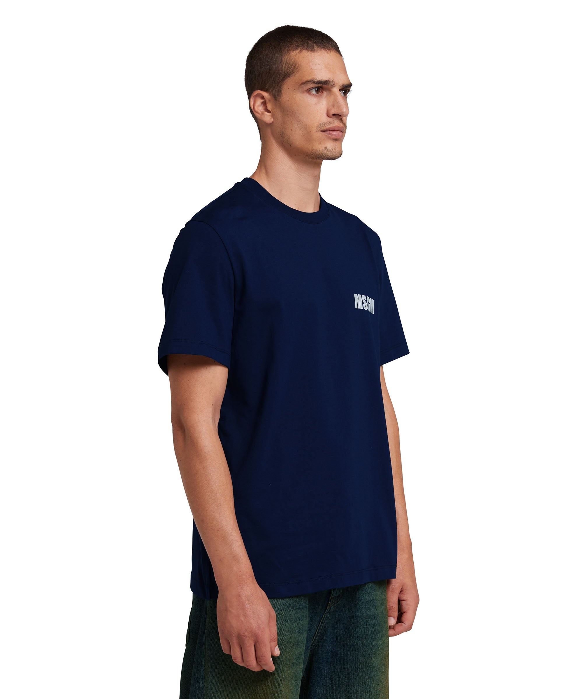T-Shirt with "Never look back" graphic - 4