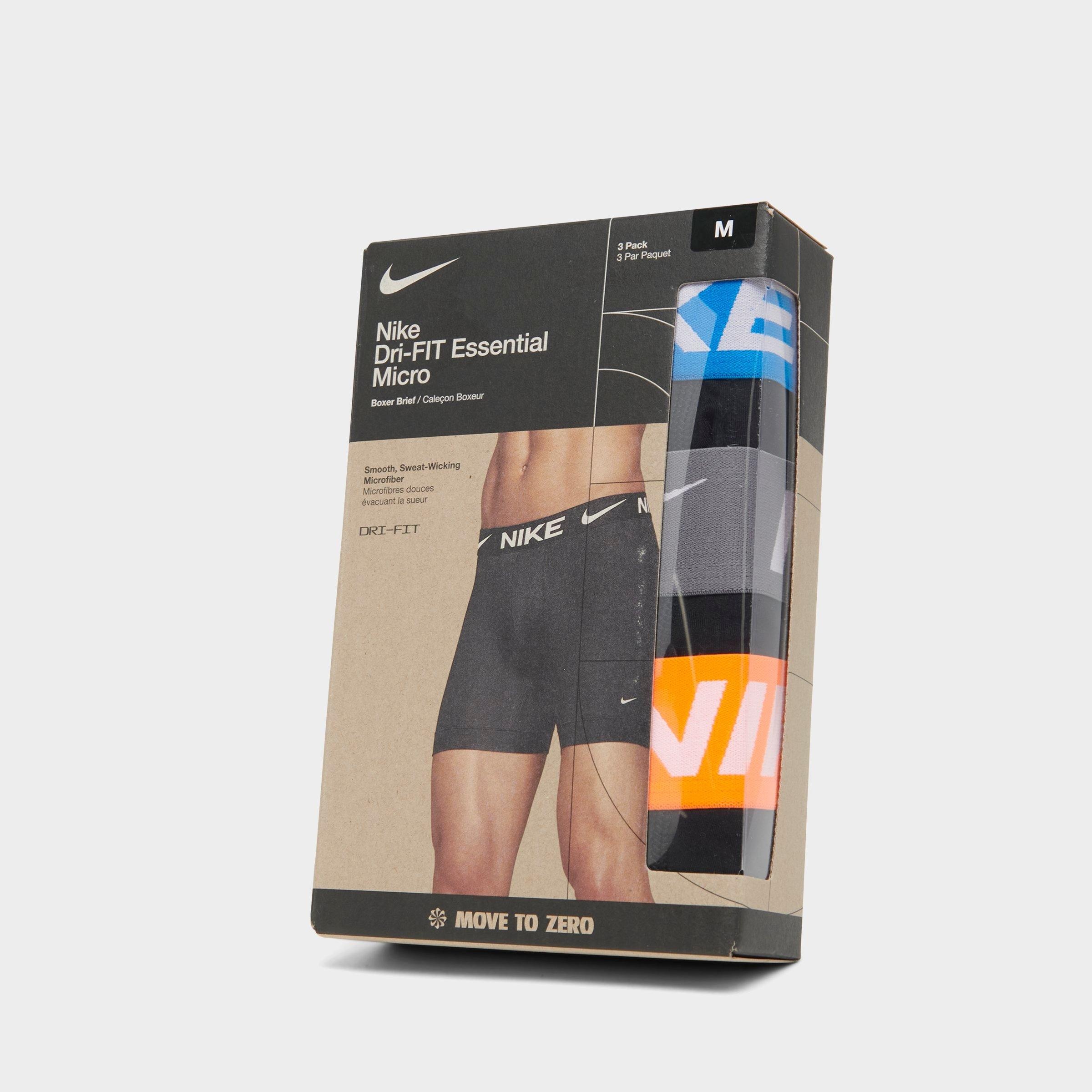 MEN'S NIKE DRI-FIT ESSENTIAL MICRO BOXER BRIEFS (3-PACK) - 2