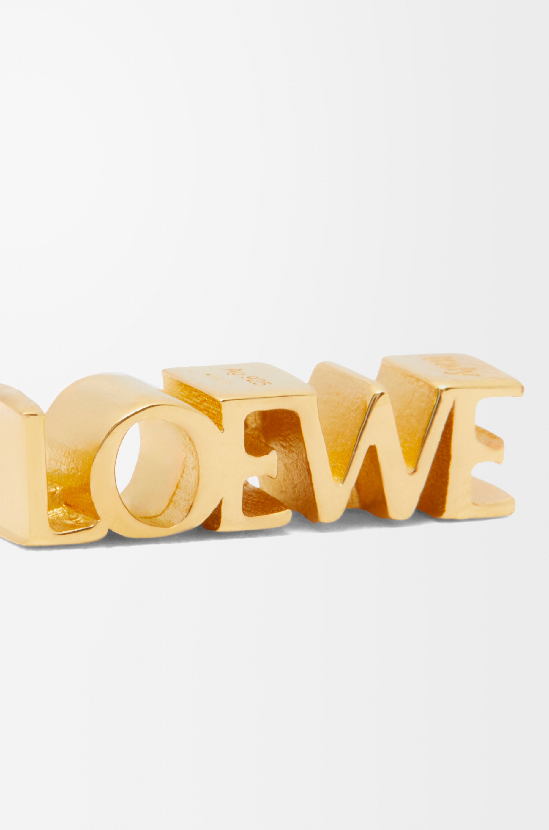 LOEWE Graphic single earring in sterling silver - 3