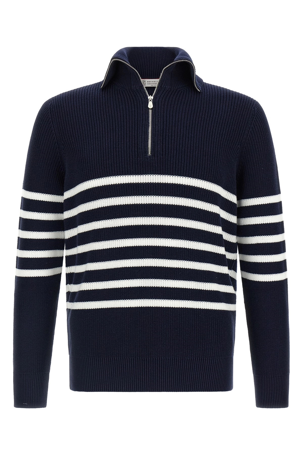 English half-ribbed sweater - 1