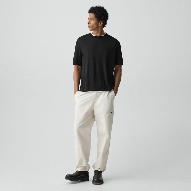 Theory Relaxed Sweater Tee in Regal Wool outlook