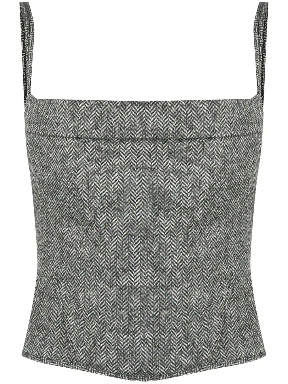 fitted knit top - 1