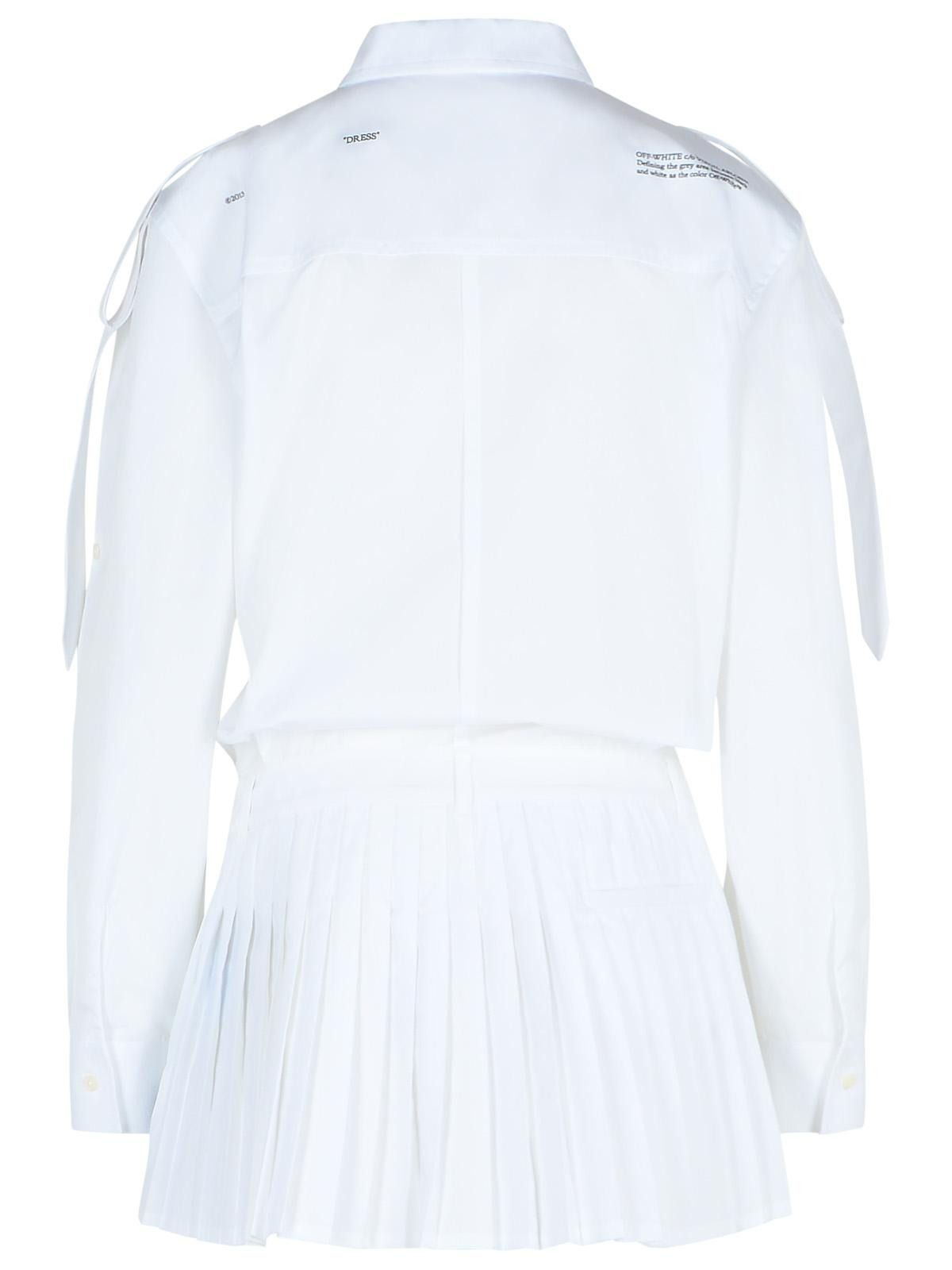 Off-White 'Savana' White Cotton Dress Women - 3