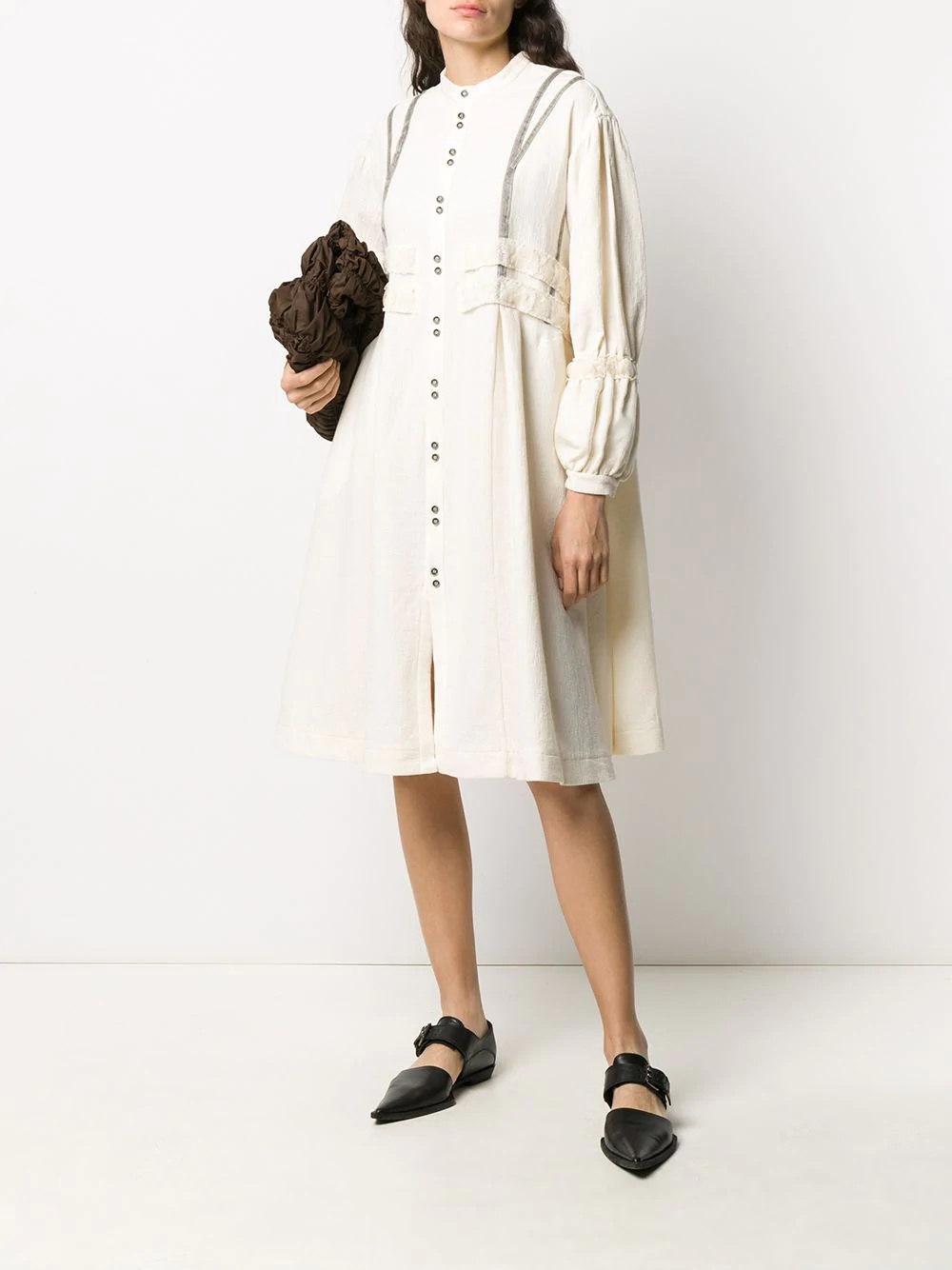 Ida lace-trimmed shirt dress - 2