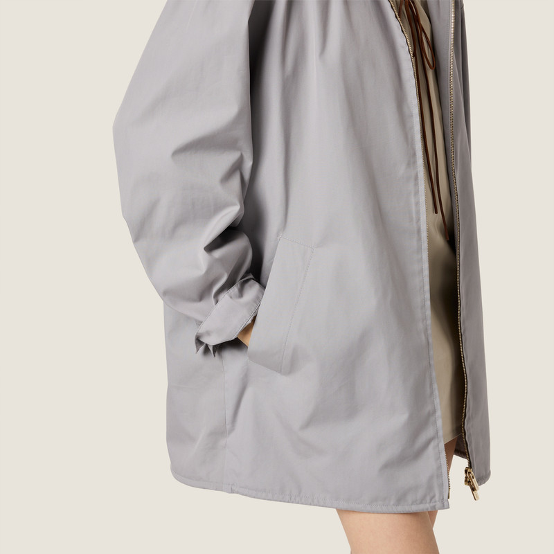 Single-breasted Panama cotton caban jacket 5