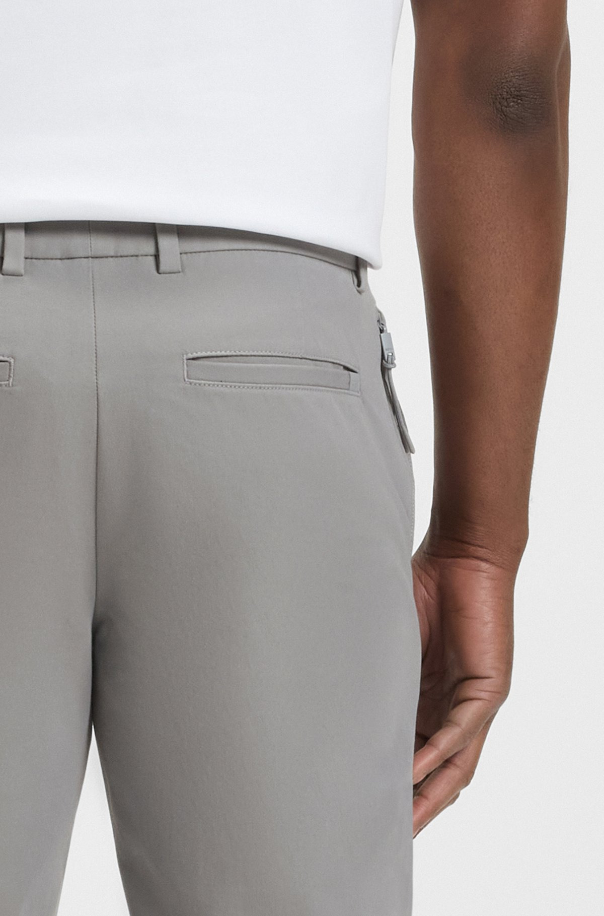 SLIM-FIT PANTS IN A STRETCH-COTTON - 5