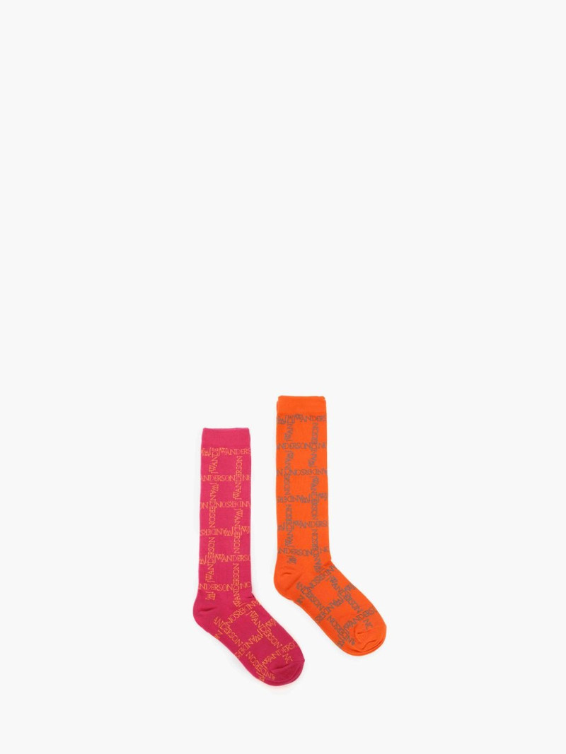 LONG SOCKS WITH LOGO GRID - BUNDLE 1