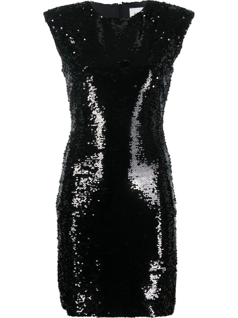 sequin-embellished sleeveless dress 1