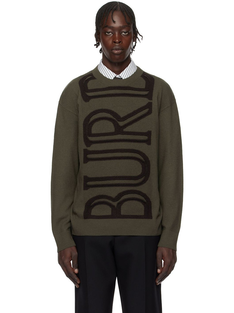 Brown Logo Wool Sweater 1