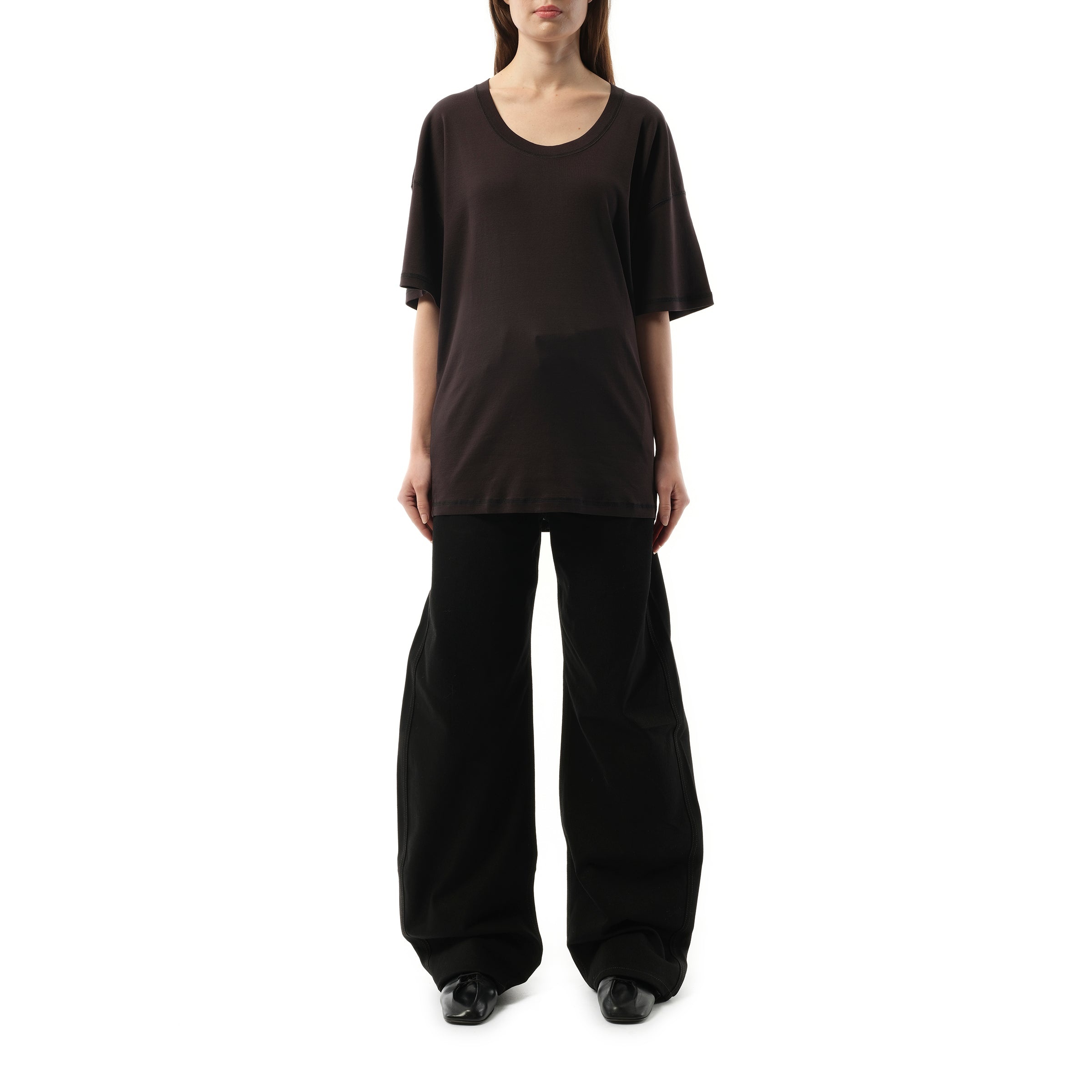 Rib T-Shirt in Squid Ink - 4