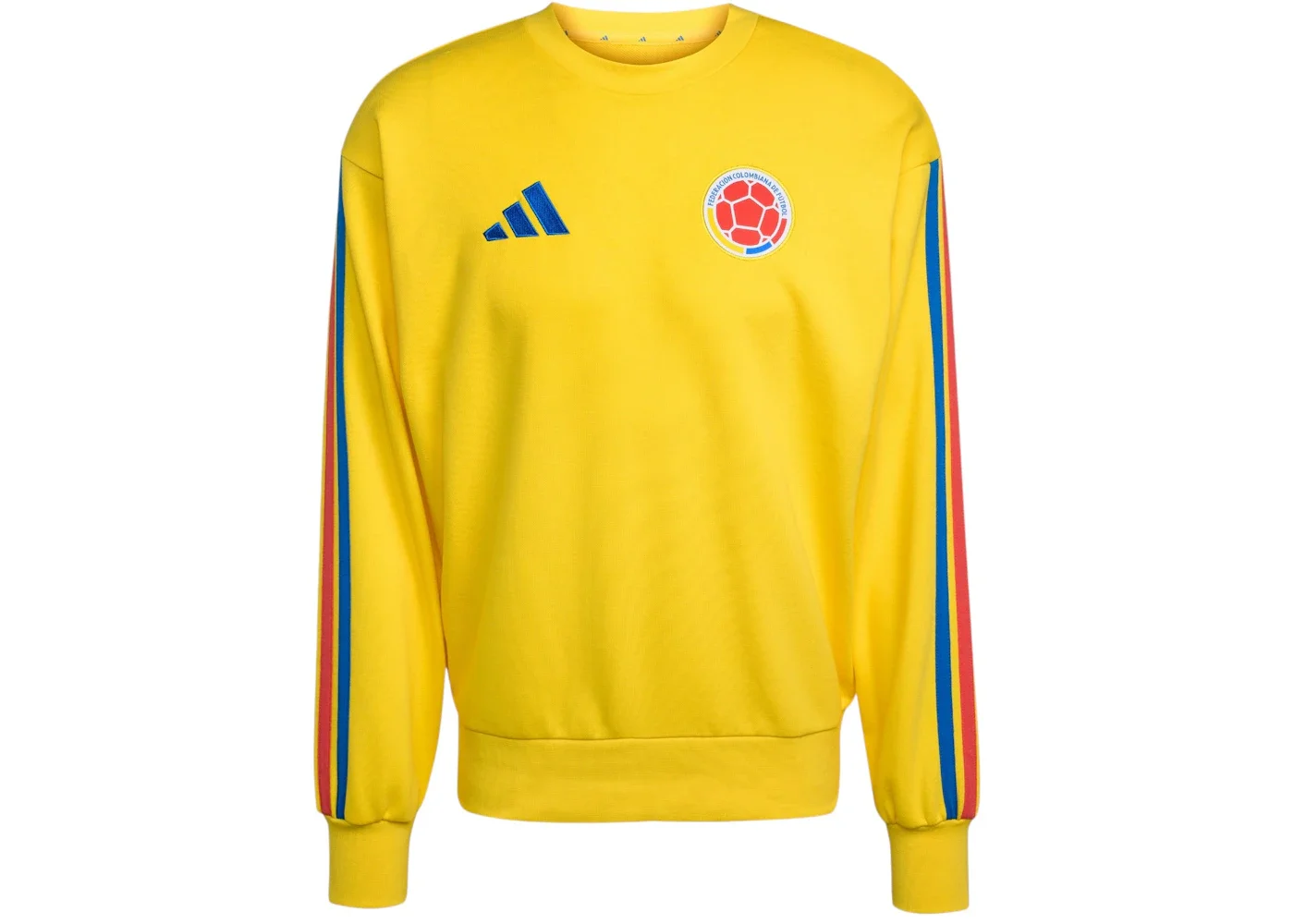 adidas Colombia DNA Crew Sweatshirt Impact Yellow - 1