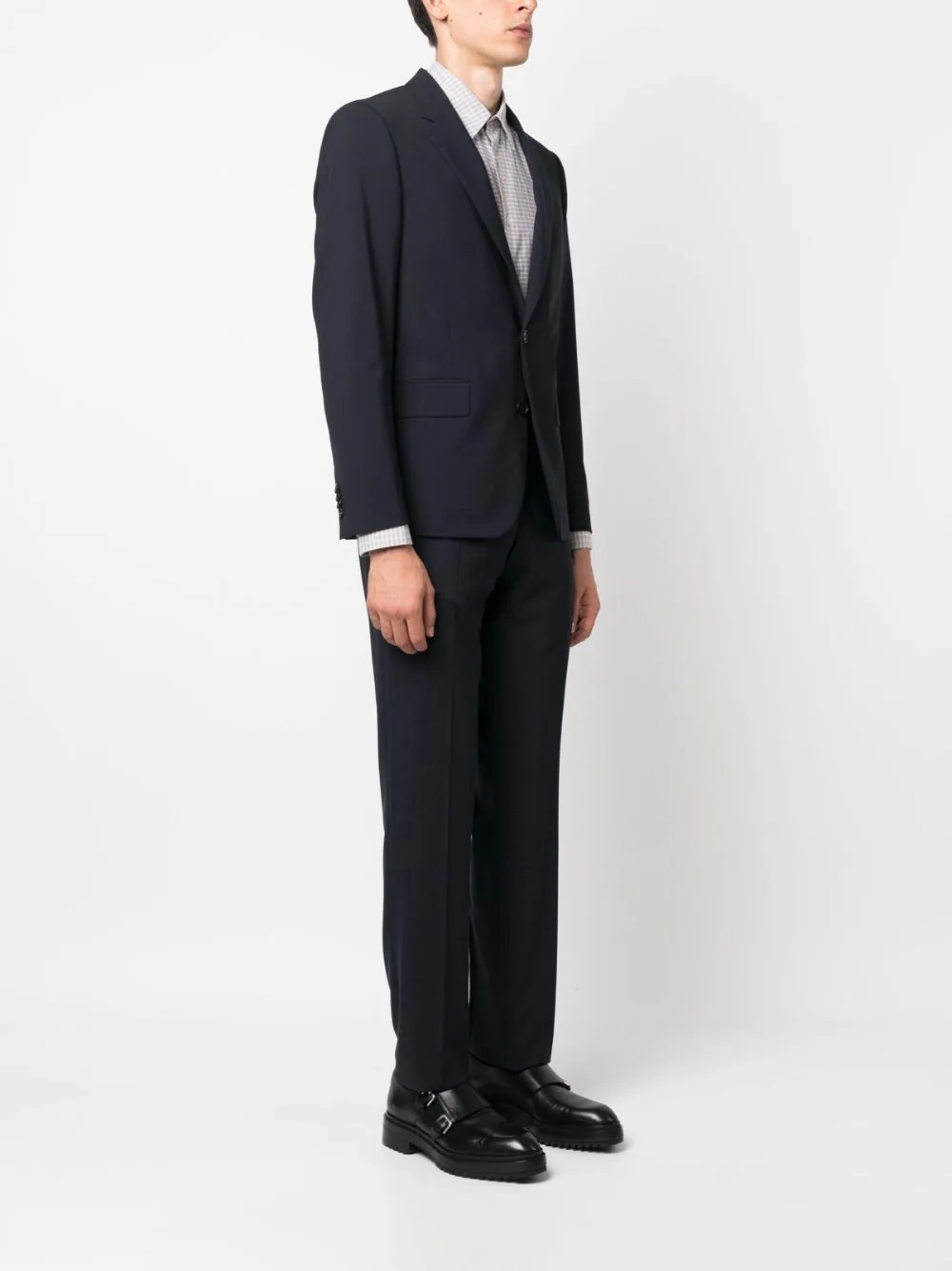 Mens Tailored Fit 2 Button Suit - 3