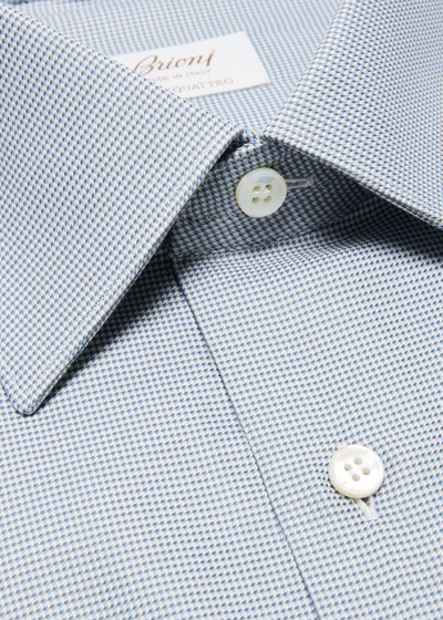 Brioni Men's Micro-Houndstooth Dress Shirt outlook