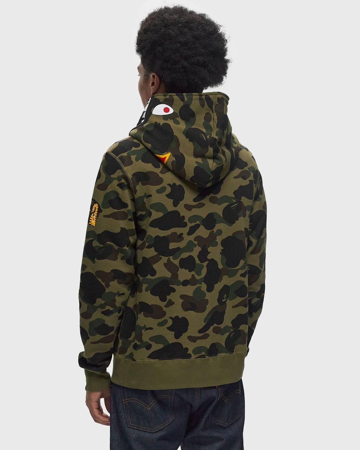 1ST CAMO 2ND SHARK FULL ZIP HOODIE - 3