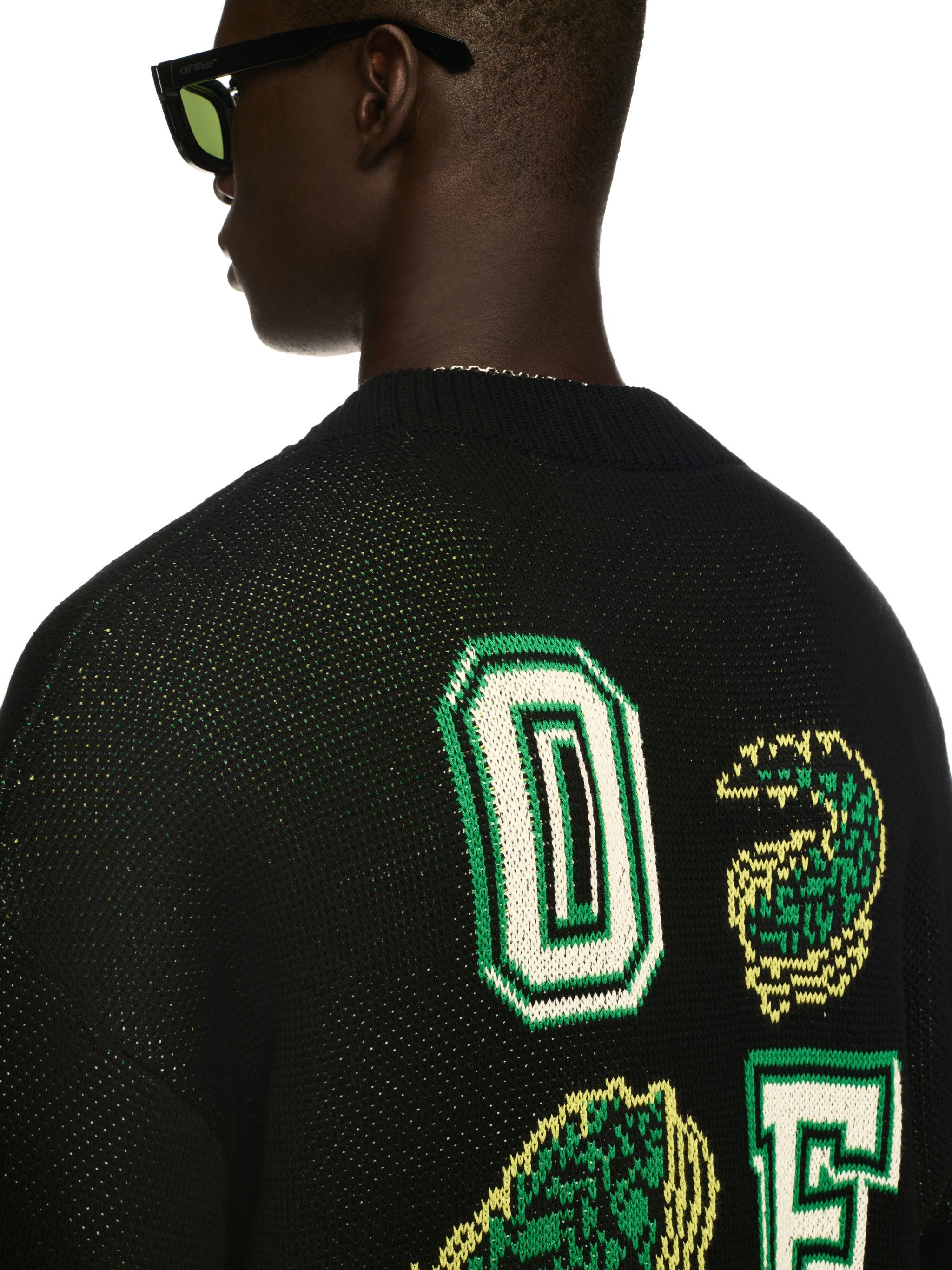 Black Crocodile Varsity Cardigan - 5