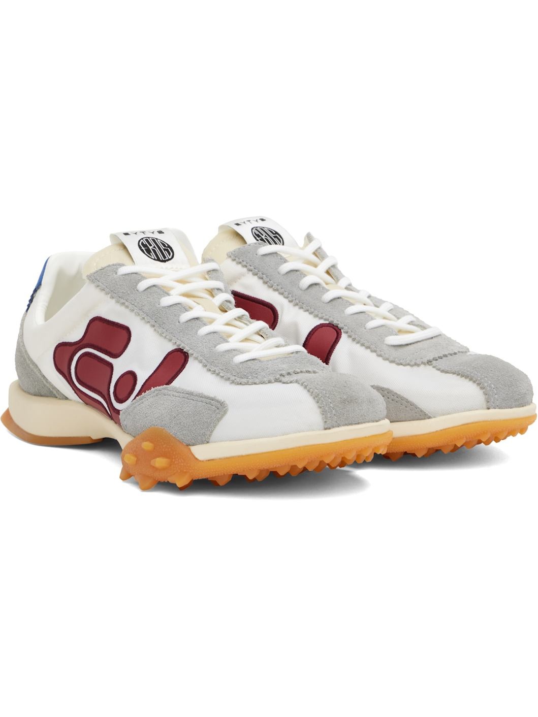 White & Gray Eros Sneakers - 4