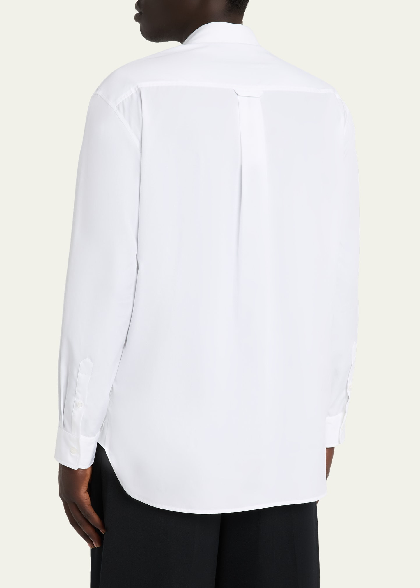 Men's Poplin Lace Button-Down Shirt - 3
