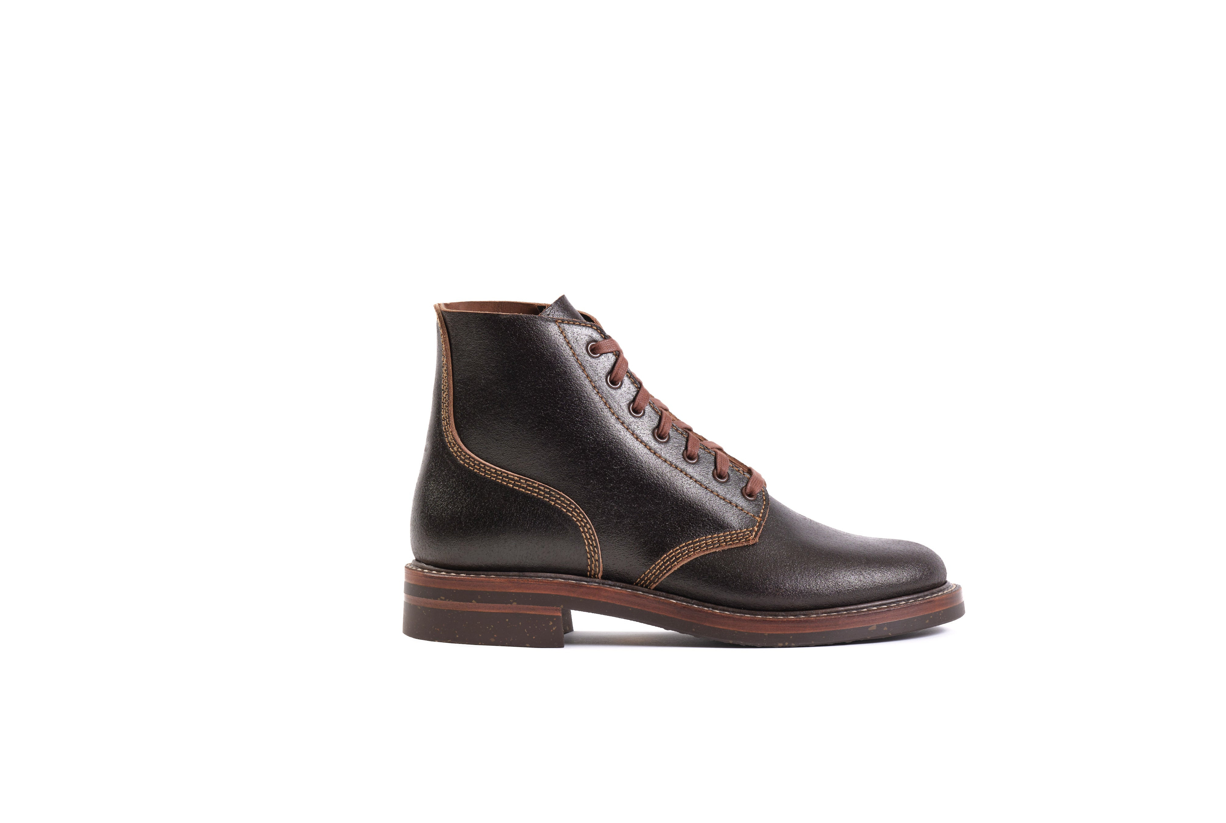 LK-017 M-43 Service Shoe Horween Waxed Flesh Dark Brown - 5