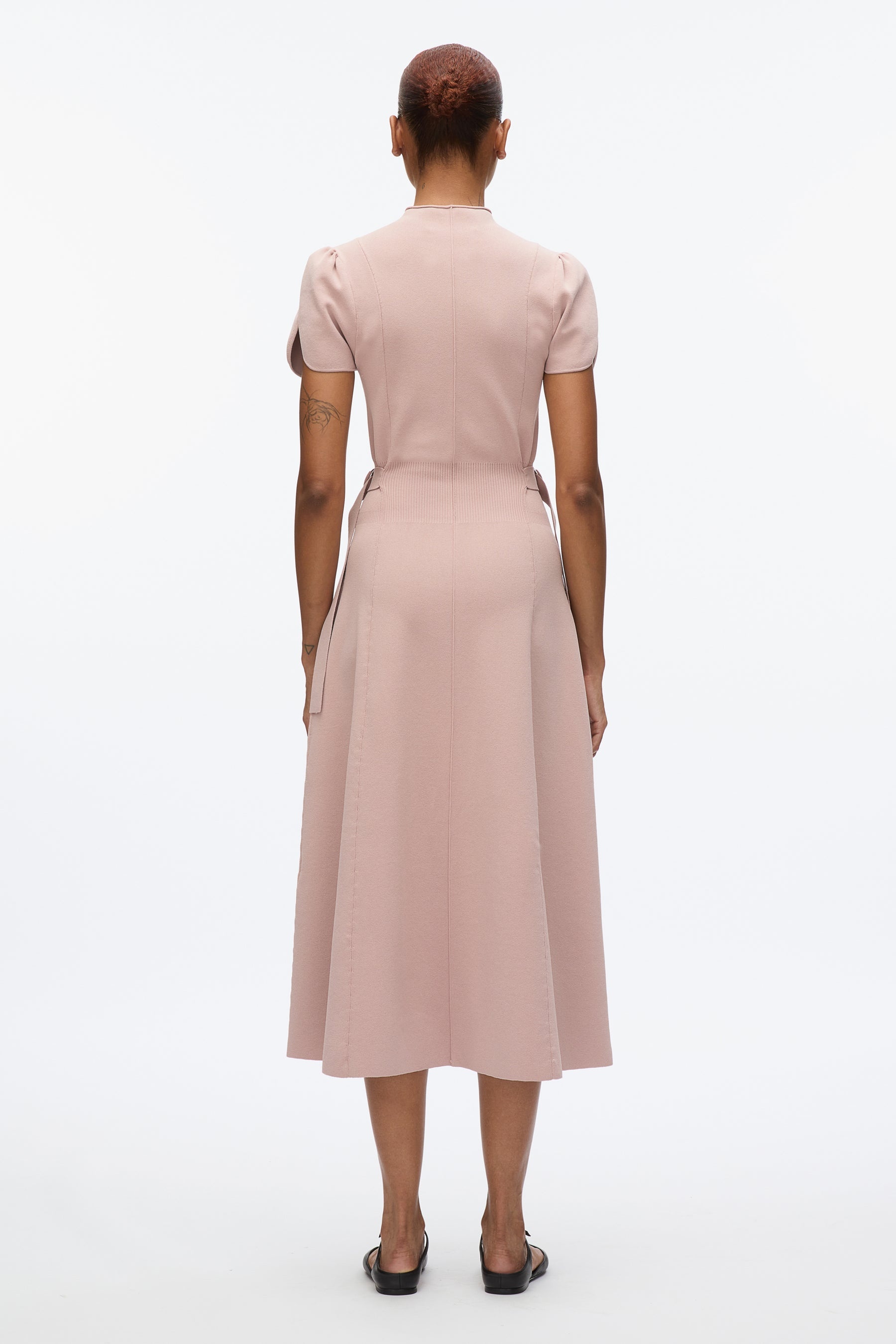 Compact Rib Tulip Dress - 3