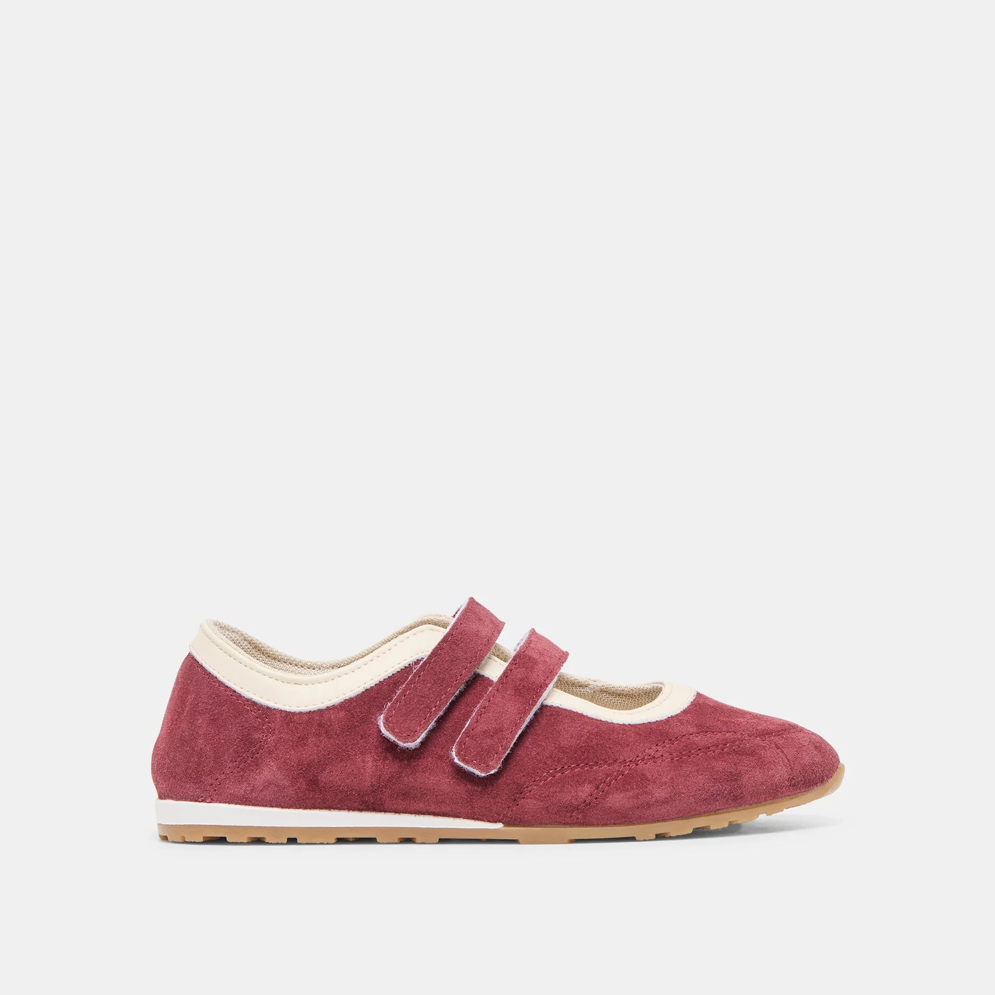 SWAN SNEAKERS BURGUNDY SUEDE - 1