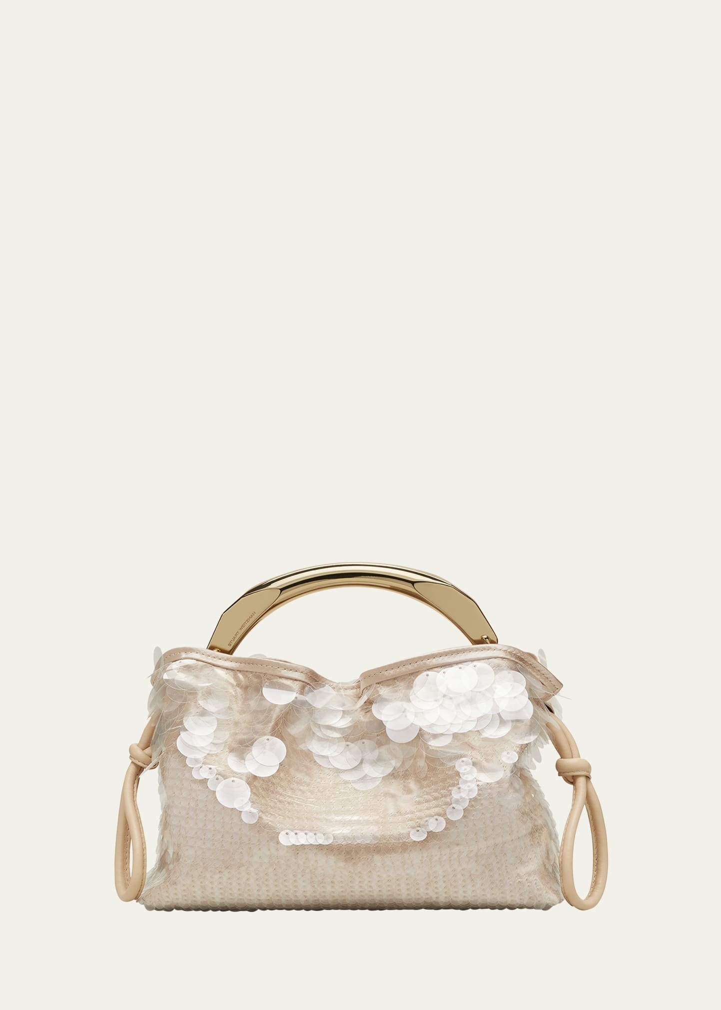 Mia Arc Mini Sequined Top-Handle Bag - 1