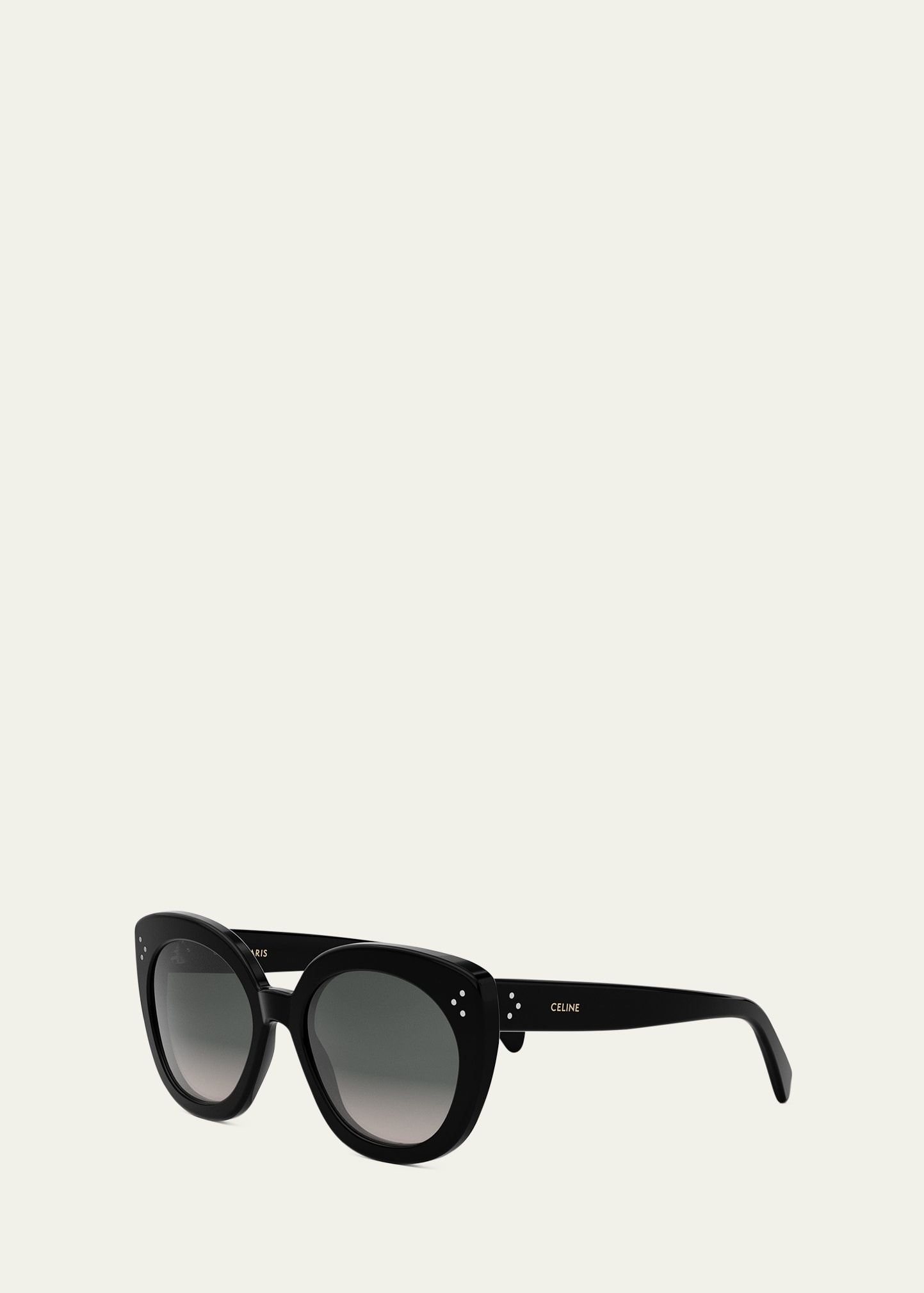 Bold 3 Dots Acetate Butterfly Sunglasses - 2