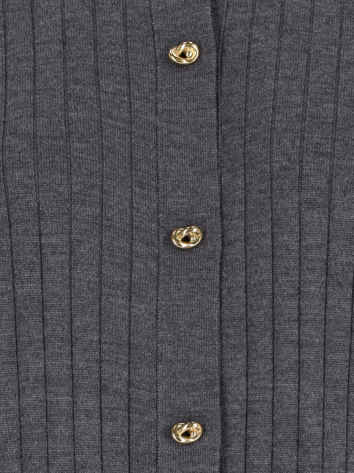 RIBBED WOOL CARDIGAN - 3
