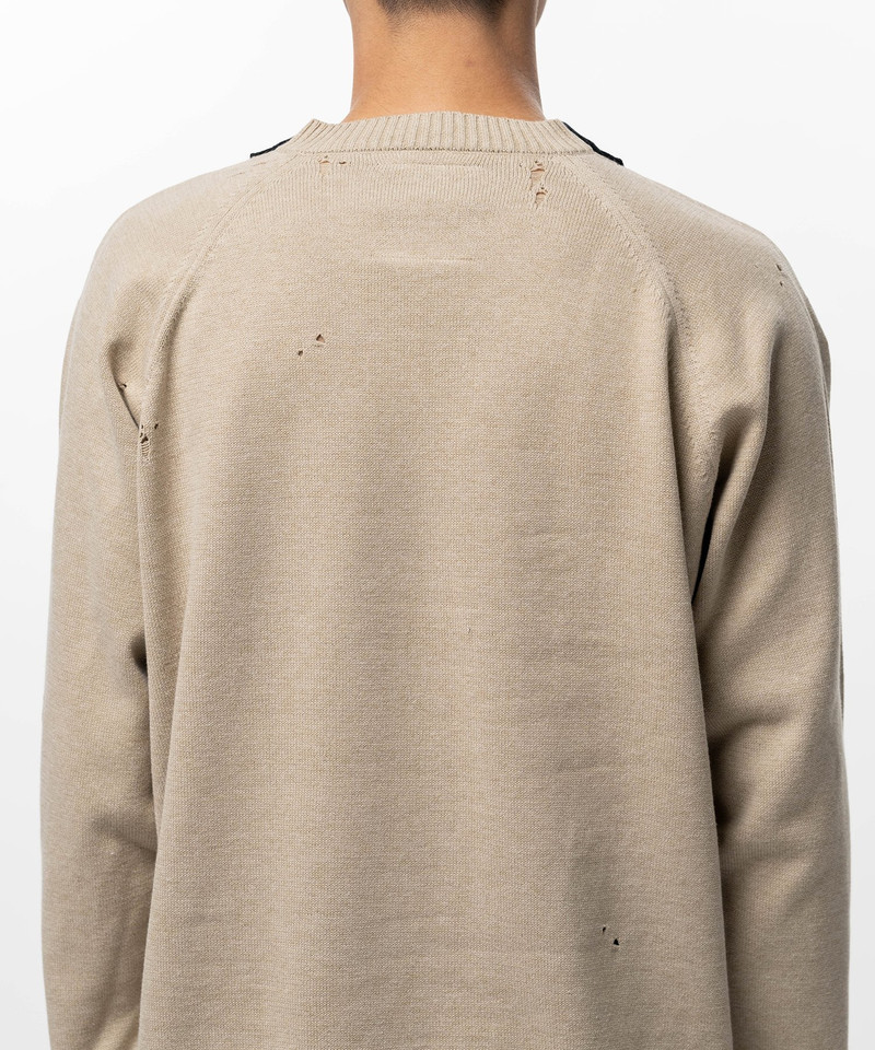 Front Back Combined Knit Polo Sweater 7