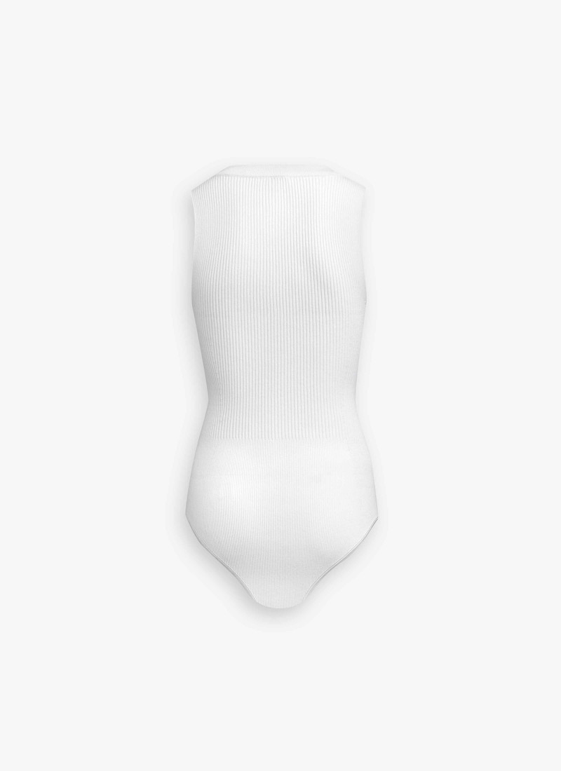 Alaïa SLEEVELESS RIBBED KNIT BODYSUIT outlook