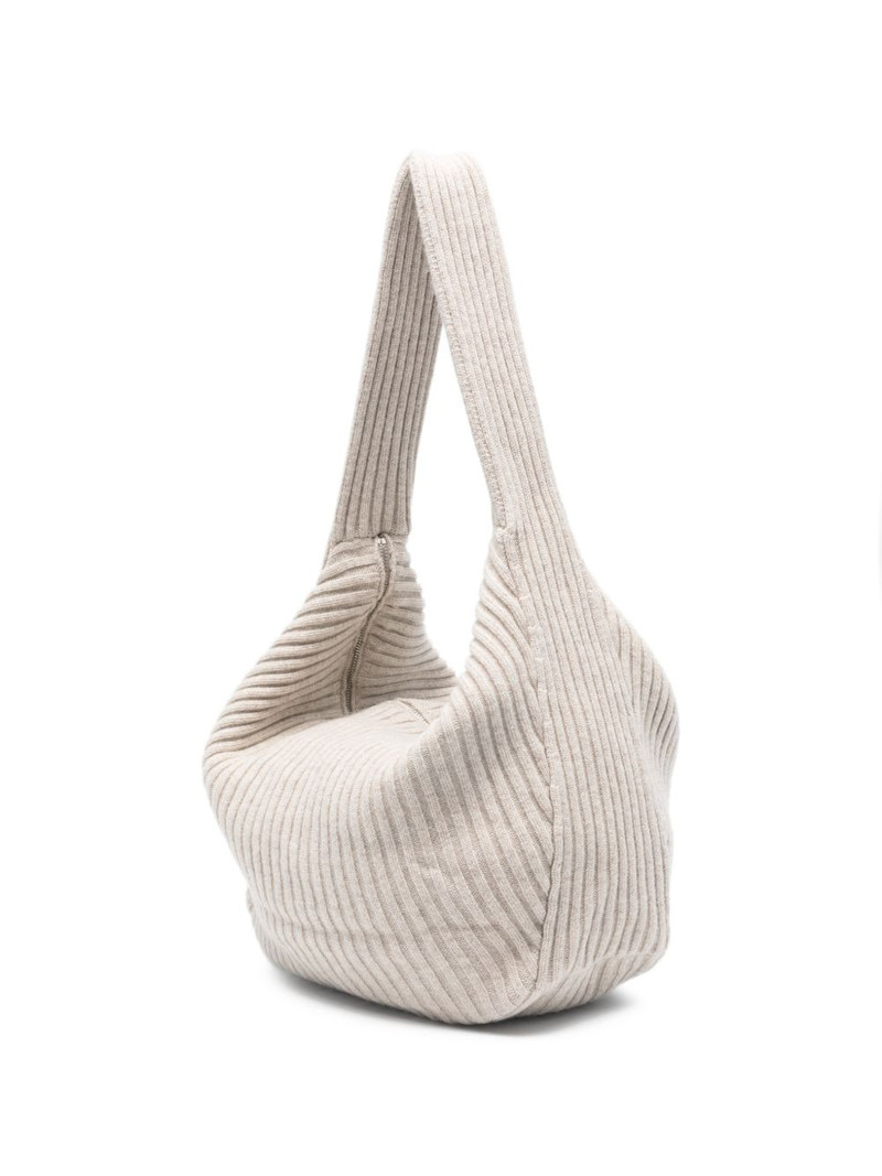 ribbed zip shoulder bag 3